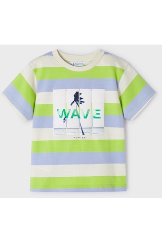 Mayoral Erkek Çocuk Çizgili Tshirt Yeşil