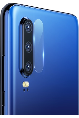 Huawei P30 Full Kamera Lens Koruyucu Film Renksiz