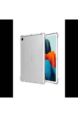 Samsung Galaxy Uyumlu P610 Tab S6 Lite 10.4 Kılıf Anti Shock Tablet Silikon - Şeffaf Klasik
