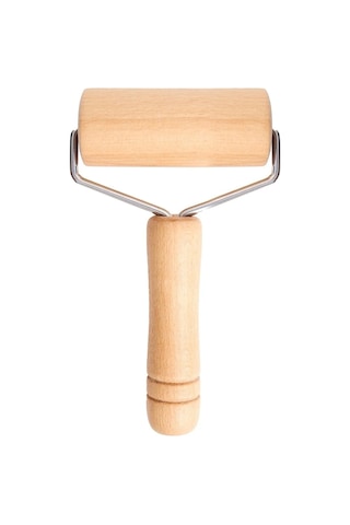Ahşap Saplı Silindir Hamur Açıcı 19 Cm Pratik Hamur Şekillendirici Merdane