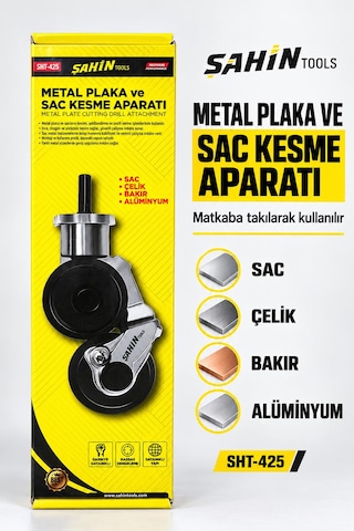 Matkap İçin Metal Plaka Ve Sac Kesme Aparatı