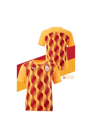 Galatasaray Orijinal Lisanslı Sıfır Yaka A Takım Antrenman 5 Yıldızlı T-shirt + Şal Kaşkol Set Hediyelik Ahşap Kutulu Kırmızı - Mavi