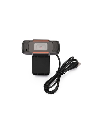 Moly 1080p Usb Web Kamerası, Mikrofonlu Ses Emici, Sessizliği Azaltan, Sürücü Gerektirmeyen Bilgisayar Kamerası, Siyah+turuncu