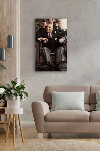 Doğal Taş Tablo - Atatürk Tablo- Duvar Dekoru 30x50cm