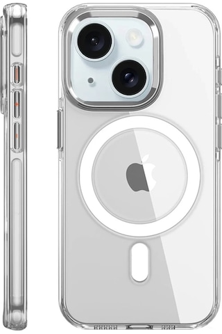 Cosmotex Joko Apple, Uyumlu iPhone 15 Pro Kılıf Crystal Magsafe Kapak - Şeffaf