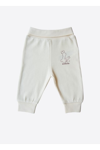 Kitikate Organik New Basic Patiksiz Pantolon Natural Krem