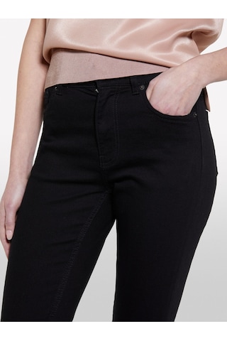 Sisley Streç Pamuklu Taş Yıkama Yüksel Bel Slim Fit Pantolon Kadın Siyah Denim Pantolon - 325p47kzle044 Lacivert
