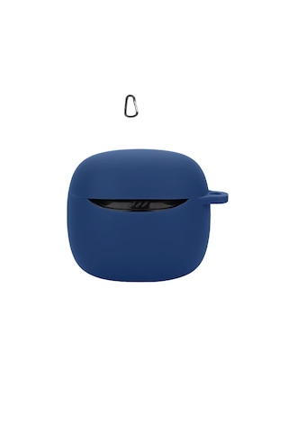 Jbl Tune Flex 2 Uyumlu Mat Silikon Kapak Kılıf+kanca Lacivert