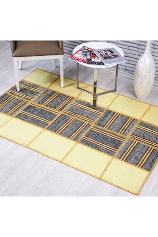 Patchwork El Dokuma Anadolu Halısı – Spring (431012701) Sarı
