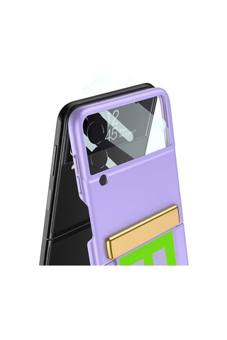 Samsung Uyumlu Galaxy Z Flip 3 Kılıf Zore Flio Kıpta Kapak Pembe