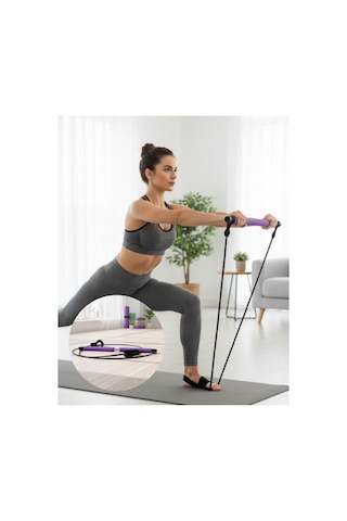 Çok Amaçlı Pilates Bar Yoga Ve Fitness İçin Profesyonel Tasarım Mor