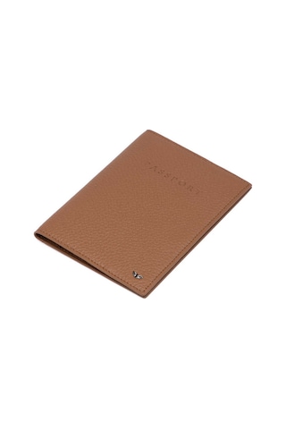 Tergan Koyu Taba Deri Unisex Pasaportluk - S1ps00001200-b67 Taba
