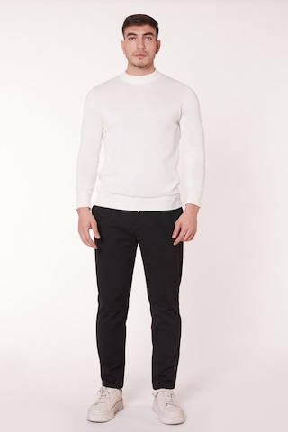 Braccas Erkek Beli Bağcıklı Yandan Cepli Slim Fit Jogger Siyah Pantolon Siyah