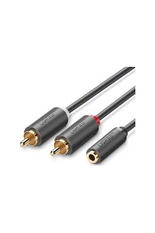 Ugreen 3.5 Mm Jack Girişi Aux To 2 Rca Ses Aktarma Kablosu 1 Metre, 10588