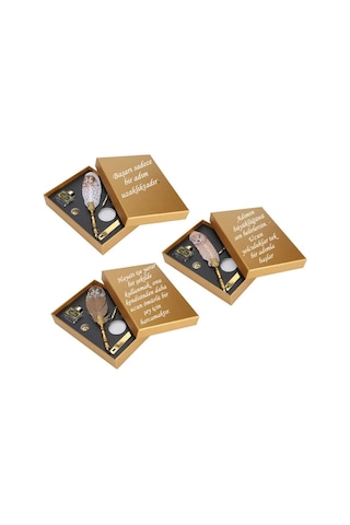 Kişiye Özel Baykuş Desenli Tüylü Divit Kalem Set