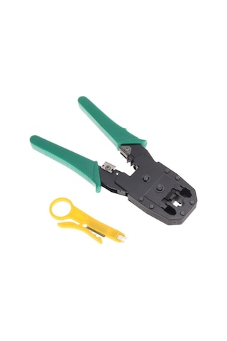 4507 Rj9 Rj12 Rj45 Sıkıcı Sıkma Network Pensesi Kablo Soyucu Set Cat5 Internet Ucu Çakma