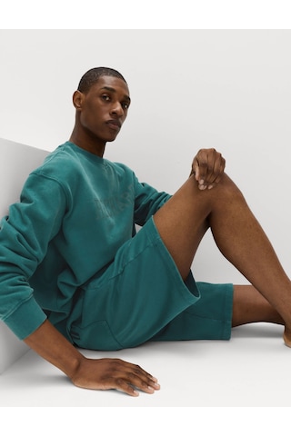 Marks & Spencer Pamuk Karışımlı Pijama Şortu T07003589 Yeşil