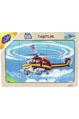 Playwood Ahşap Puzzle 20 Parça Taşıtlar