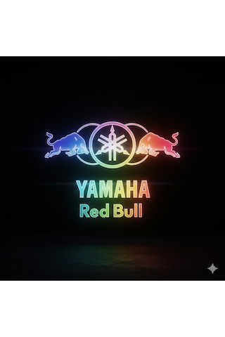 Yamaha Redbull Arma Etiket Sticker 20 X 20 Hologram