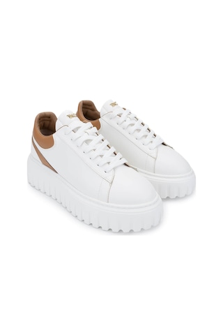 Tamer Tanca Kadın Deri/suni Beyaz Sneakers & Spor Ayakkabı 1009 05 Bn Ayk Sk24-25 Byz Cılt/tb Cılt Beyaz