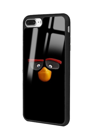 Apple Uyumlu iPhone 7 Plus 8 Plus Uyumlu Black Tasarımlı Glossy Telefon Kılıfı Çok Renkli