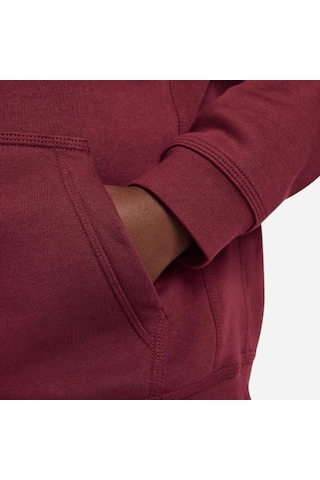 Nike DA5114 - 638 Sportswear Hoodie Club Çocuk Bordo Sweatshirt