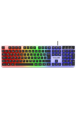 Commander Rgb Işıklı & Full Set 104 Tuşlu Membran Oyuncu Klavyesi