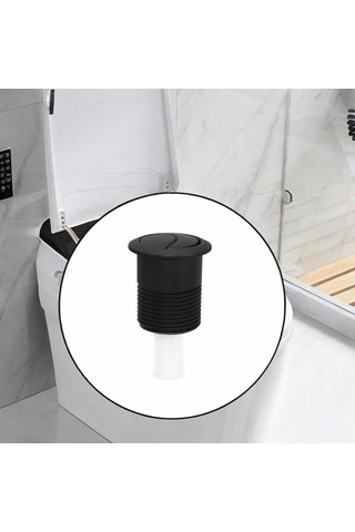 Trendooze Tuvalet Sifonlu Tank Düğmesi Çift Modern 45'e Siyah Siyah