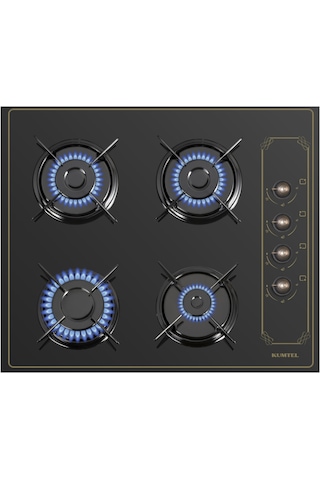 Kumtel B66-SF2 AT 4PRO - KO-40TAHDF - DA6-835 Rustik Siyah Ankastre Set