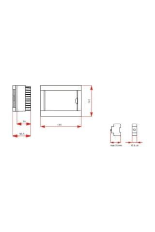 Viko Sıvaüstü 220v Sigorta Kutusu 6'lı Halogen Free-1106