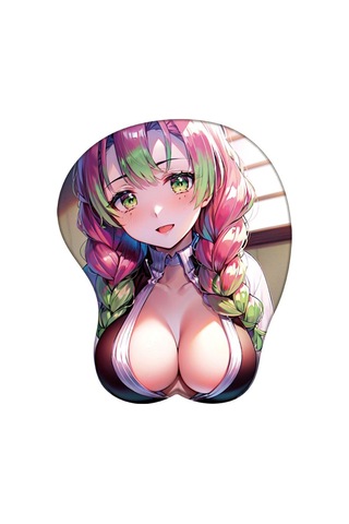 Nezuko Shinobu Mitsuri Tanjirou 3d Silikon Mousepad Iblis Avcısı Bilek Desteği Mouse Pad Anime Oyunu Seksi 3d Bilek Dinlenme Fare Mat Pembe & Mavi