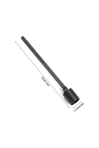 Yaozixa Stainless Steel Sürekli Kullanıma Dayanıklı Sade Silindirik Formlu Mum Söndürücü Kapağı Siyah Siyah