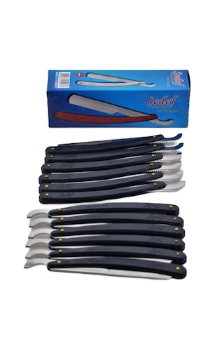 Sedef 12 Adet Siyah Tıraş Usturası