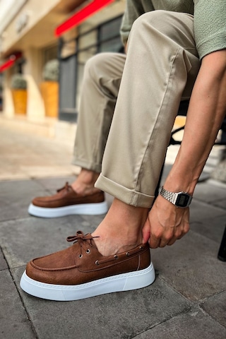Roof Atelier Erkek Taba Bağcıklı Loafer Ayakkabı - 419 - Cbt Torrini Taba