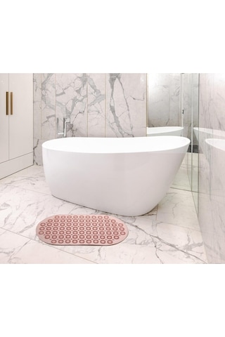 Massage Bath Mat Masajlı Vantuzlu Banyo & Duş Kaydırmazı Paspası Pembe