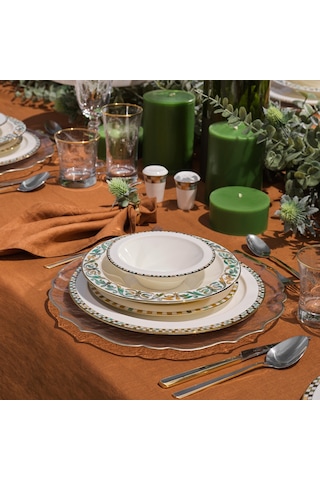 Schafer Tılsım Jade Yemek Takımı 60 Parça-yeşil