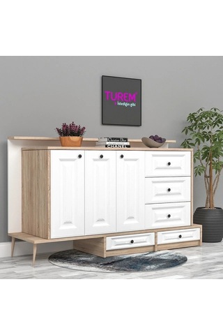 Quatro Membran Kapak Konsol Mdf Beyaz