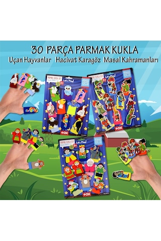 3 Set - 30 Parça Tox Hacivat Karagöz Masal Kahramanları ve Uçan