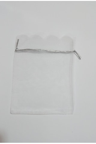 10 Adet Şeffaf Bez Kına Düğün Mevlüt Sünnet Hediye Kesesi Kese Çanta 18 Cm X 13 Cm