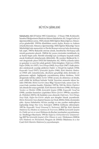 Sabahattin Ali - Bütün Şiirleri - Sabahattin Ali