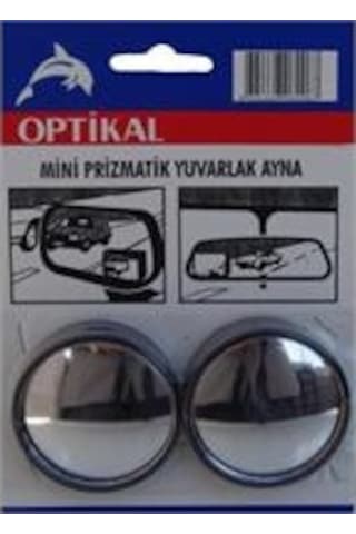 Mini Prizmatik Yuvarlak Ayna Kör Nokta Aynası 2 Li Takım