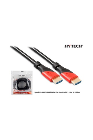 Hytech Hy-Hdm15 Hdmi To Hdmi 15M Altın Uçlu 24K 1.4 Ver. 3D Kablo