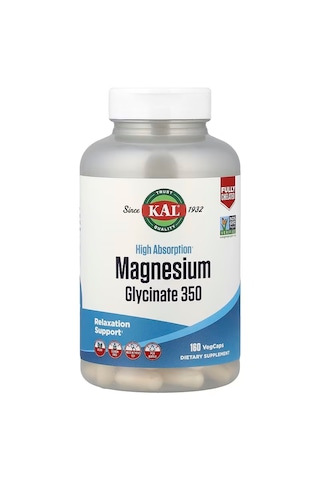 Kal High Absorption Magnesium Glycinate 350 160 Vegcaps