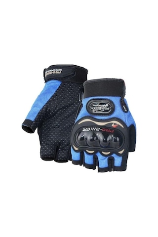 Probiker Eldiven Yarım Motosiklet Eldiveni Korumalı