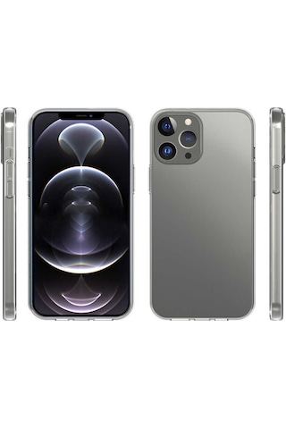 Zeyline Apple Uyumlu iPhone 15 Pro Max Zore Süper Silikon Kapak-renksiz