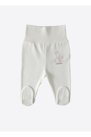 Kitikate Organik New Basic Patikli Pantolon Ekru Ekru