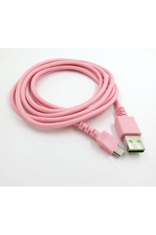 Thunderbolt Basilisk Ultimate Naga Pro Deathadder V2 Pro Viper Ultimate Fare İçin 5.9ft Kablo Pembe İçin Usb Şarj Kablosu