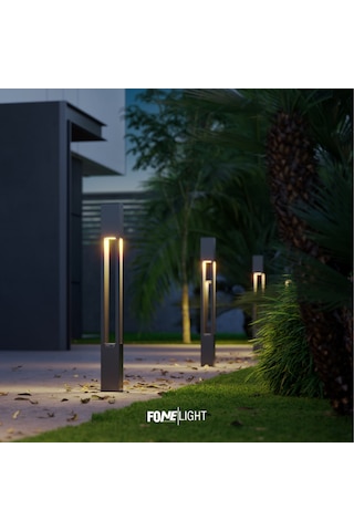 Fonelight Aka Modern Yürüyüş Yolu Bahçe Aydınlatması Antrasit