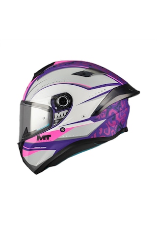 Mt Helmets Targo S Outside C8 Kapalı Motosiklet Kaskı Pembe