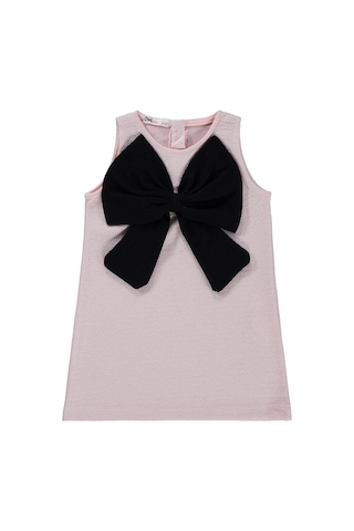 Civil Girls Fiyonk Detaylı 2-5 Yaş Elbise - Pudra